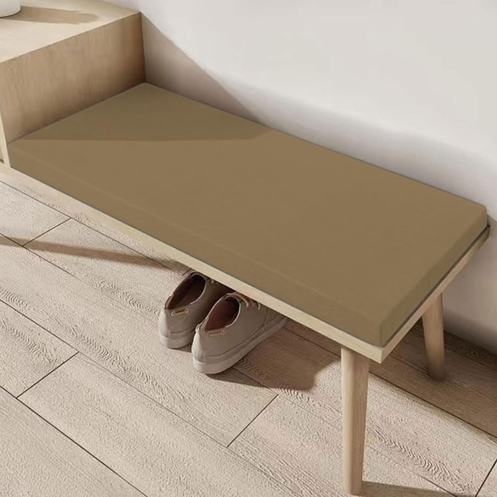 AZMAHT Bench Cushion, Khaki, 120 x 40 x 5 cm