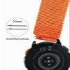 MEGALITH 22mm Nylon Watch Band for Men, Replacement Hook-and-Loop Strap with Quick Release, Adjustable Sport Band, Orange view 3