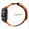 MEGALITH 22mm Nylon Watch Band for Men, Replacement Hook-and-Loop Strap with Quick Release, Adjustable Sport Band, Orange view 4