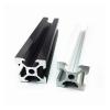 4-Piece 2020 T-Slot Aluminum Extrusion Profile, 20 x 20 mm, Anodized, 400 mm, Black view 3