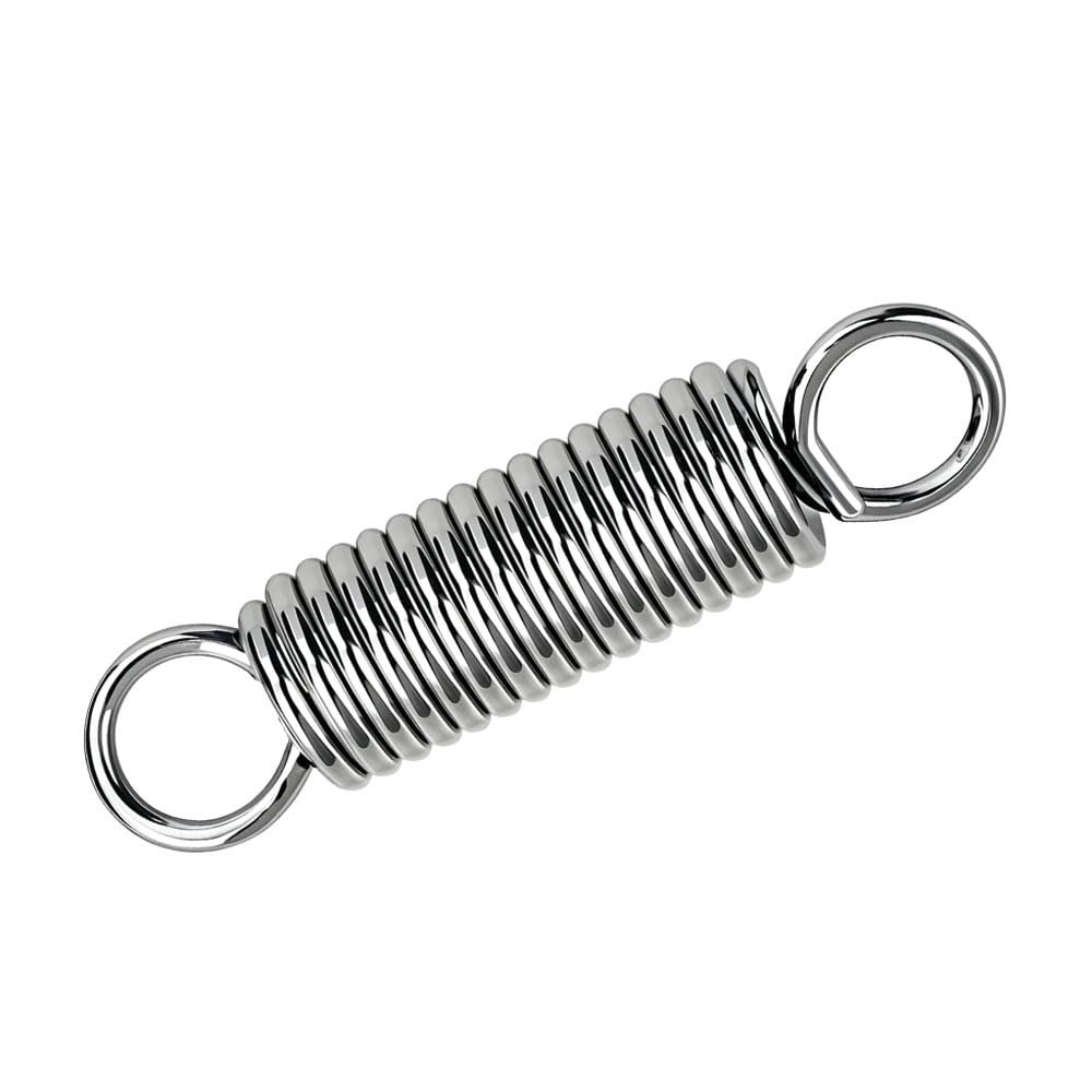 5-Pack 304 Stainless Steel Extension Springs with Hooks, 1 mm Wire, 10 mm OD, 30 mm Length