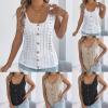 Eauptffy Women's Backless Crochet Camisole Tank Top with Buttons view 2
