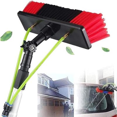 Outdoor Window Cleaning Set with Water-Fed Telescopic Pole