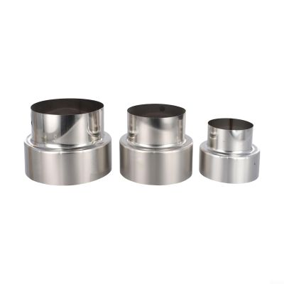 Stainless Steel Fireplace Adapter Reducer, 120 mm/60 mm