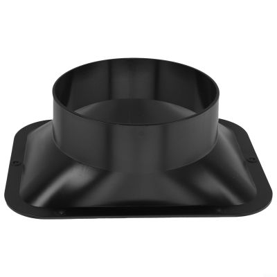 Compact ABS Wall Flange Vent Connection for Duct Fans, 150 mm