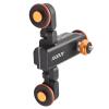 Goshyda Wireless Video Camera Slider with 3 Wheels, Motorized Camera Slider with 3-Speed Remote Control for DSLR Camcorders and Smartphone Time-Lapse view 3