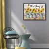 ARVALOLET Sunflower Printed Cross-Stitch Kit, 50 x 40 cm, DIY, 11-Count view 2