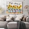ARVALOLET Sunflower Printed Cross-Stitch Kit, 50 x 40 cm, DIY, 11-Count view 4