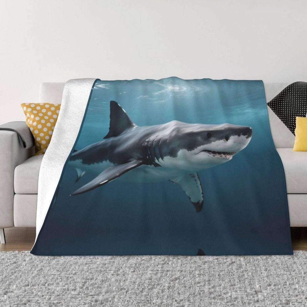 Big Fish Ultra-Soft Microfleece Throw Blanket, 80 x 60 in
