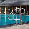 Pool Handrail with Blue Grip Cover view 4