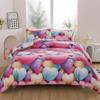 Caressma 5D Heart Bedding Set, Queen Size, 3-Piece view 1