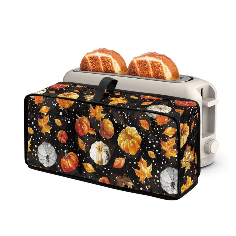 NETILGEN Pumpkin Maple Leaf 2-Slice Slim Toaster Cover