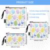 Colorful Easter Egg Reusable Sandwich Snack Bags, Multi-Purpose Lunch Bags for Camping Enthusiasts, 3-Pack view 3