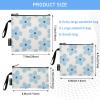 Amooorous Blue Blossoms Reusable Zipper Snack Bags, Portable, for Kids, School, Lunches, and Adults, 3-Pack view 3