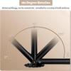 Extendable Angled Curtain Rod with Bracket, Cut-to-Size Corner Shower Rod view 2
