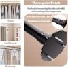 Extendable Angled Curtain Rod with Bracket, Cut-to-Size Corner Shower Rod view 4