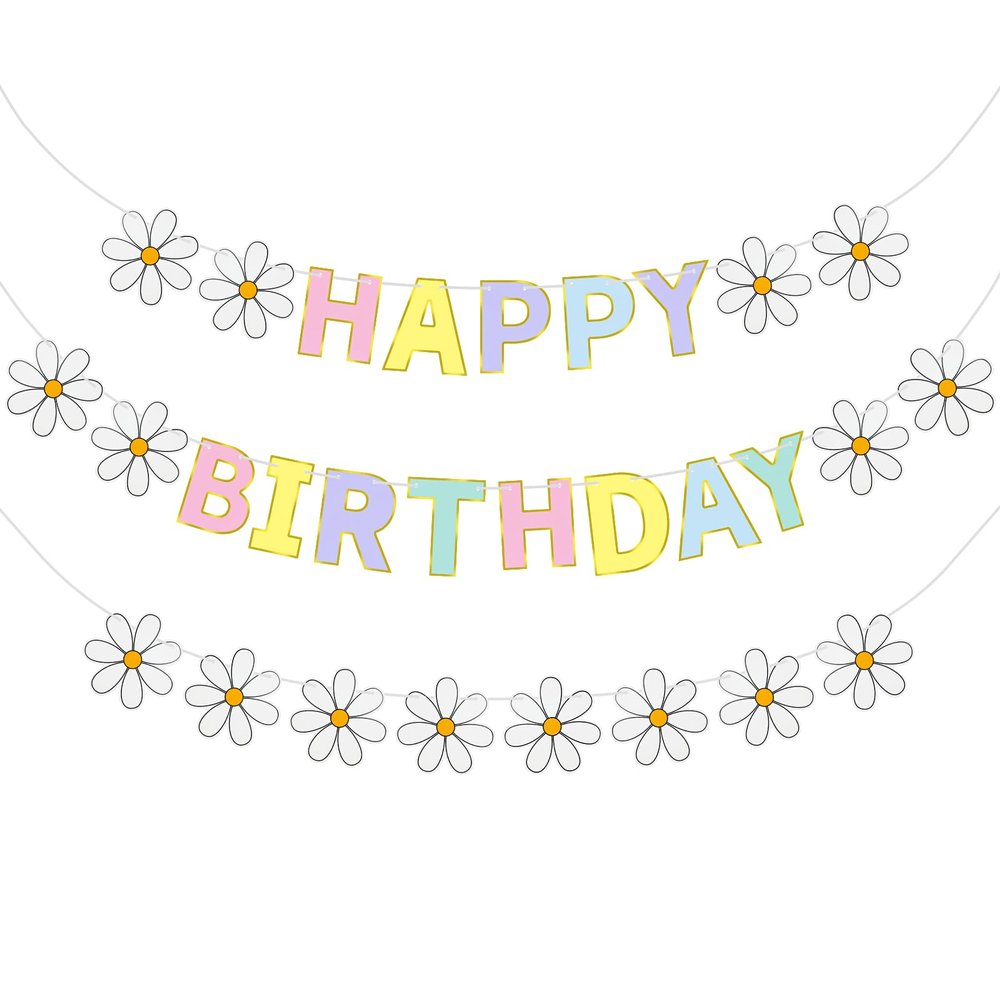 NISENTIA Happy Birthday Garland