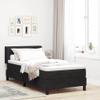 vidaXL Velvet Box Spring Bed with Headboard, Black, 200 x 100 cm view 2