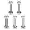 sourcing map M8 x 40 mm 304 Stainless Steel Hex Bolts, Nuts and Washers, 5 Sets view 1