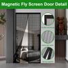 Magnetic Fly Screen for Balcony Door, 71 x 185 cm, White view 4