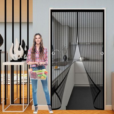 Magnetic Screen Door, 85 x 240 cm, Black