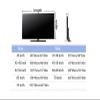 SQOYEI Semi-Open Front TV Cover, Soft Scratch-Resistant Lining, Dust Protection, Blue Flamingo, 55 Inch view 2