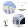 SQOYEI Semi-Open Front TV Cover, Soft Scratch-Resistant Lining, Dust Protection, Blue Flamingo, 55 Inch view 3