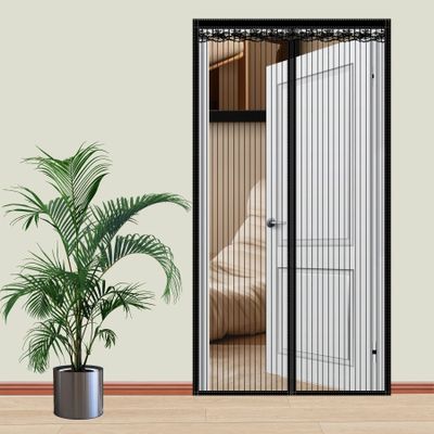 DOUSMHII Magnetic Fly Screen Door Curtain, Hands-Free, Keeps Insects Out, Lets Cool Air In, Pet- and Child-Friendly, 75 x 260 cm