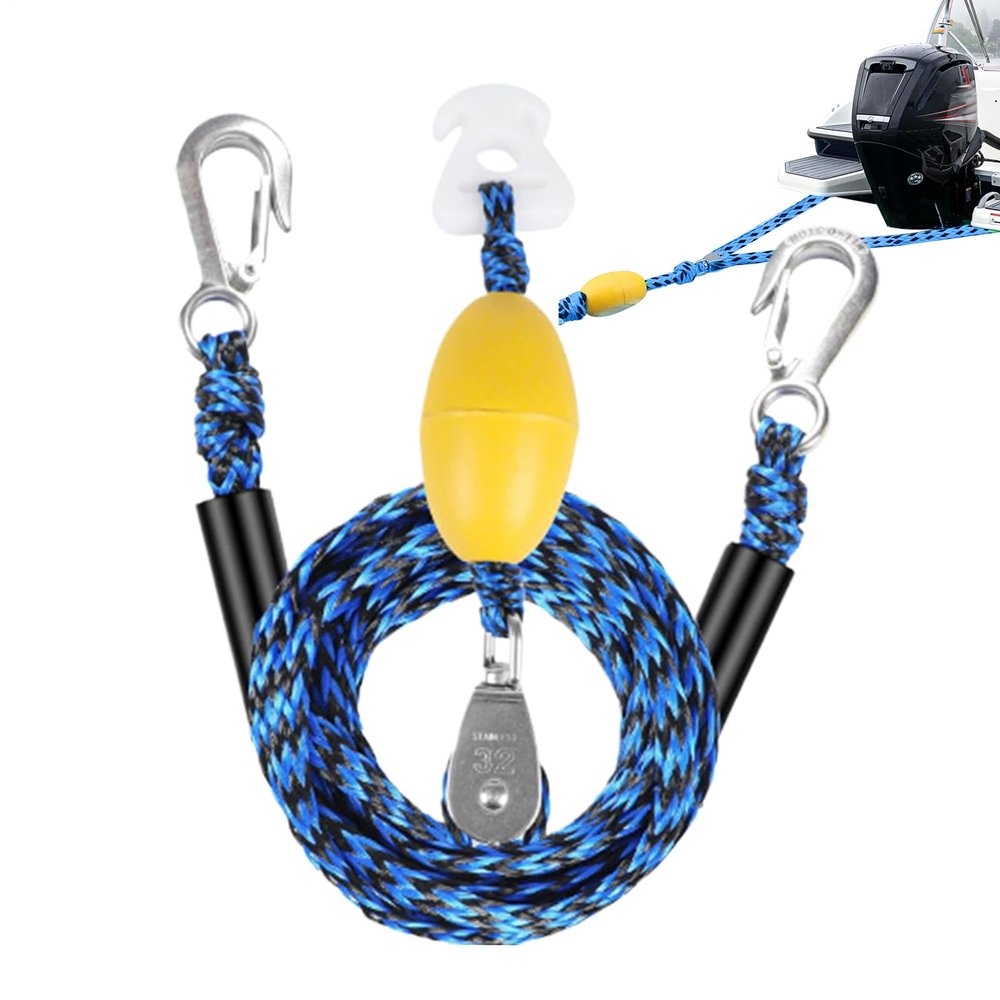 Water Ski Tow Rope with Quick Connector for Tubes, 4-Person Tow Harness