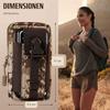 ONEFLOW Survival Case for Sony Xperia 1 VII, Nylon Belt Pouch with Carabiner, Tactical EDC Phone Case, Camo Brown view 3