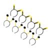 KAILIKETIY 8-Pack Bee Headbands with Antennae, Black and Yellow view 1