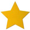 Yellow Wooden Star V3, Double-Sided, 3 mm Birch Plywood view 1