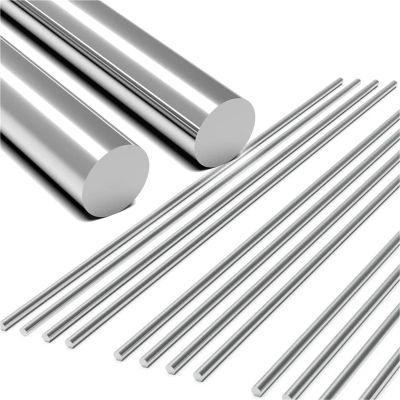 EXKURPOO Stainless Steel Solid Round Rods, 2-Pack, 6 mm x 300 mm