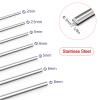 EXKURPOO Stainless Steel Solid Round Rods, 2-Pack, 6 mm x 300 mm view 2