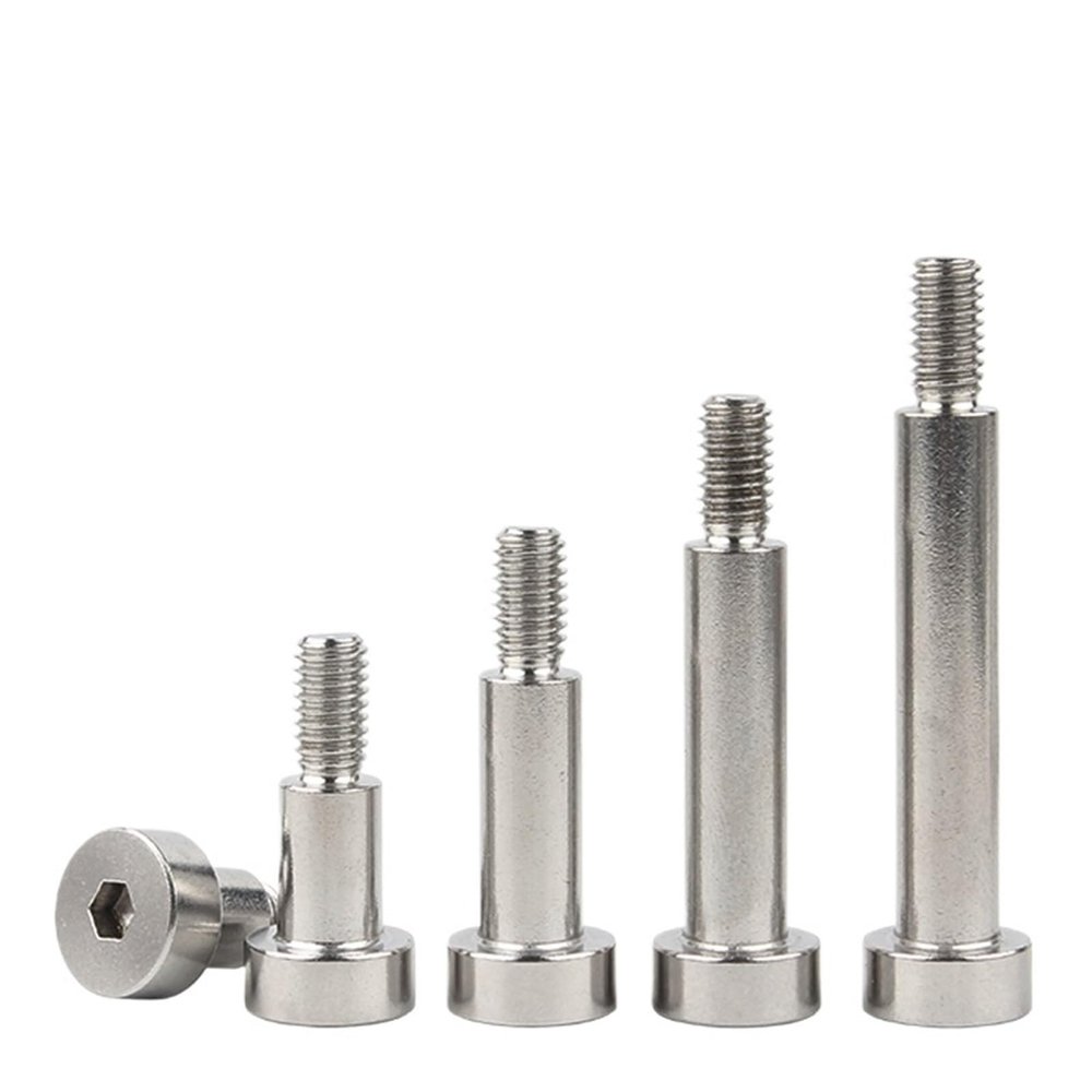 304 Stainless Steel Hex Socket Shoulder Screws A124, M2–M12
