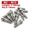 304 Stainless Steel Hex Socket Shoulder Screws A124, M2–M12 view 2