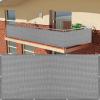 Balcony Privacy Screen 96 x 540 cm, Light Gray view 1