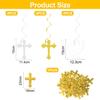IDNVFY 12-Piece Rotating Ornaments with 15g Cross Confetti view 2