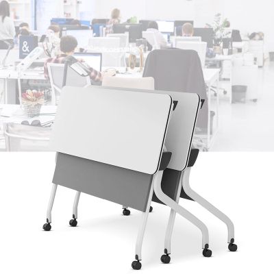 JNMDLAKO Folding Conference Table with Casters