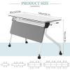 JNMDLAKO Folding Conference Table with Casters view 3