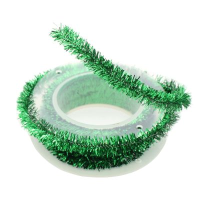 Metallic Tinsel Wire Garland, Christmas Decoration, 12 m