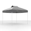 GOPLUS 3 x 3 m Pop-Up Canopy, Waterproof Height-Adjustable Folding Canopy with 8 Ground Stakes, 4 Guy Ropes and Carry Bag, Gray view 1