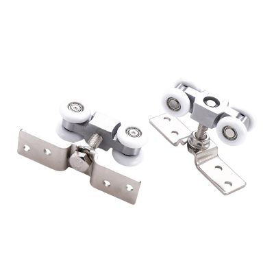 Qianly 2-Piece Set of Sliding Door Track Rollers with Hanging Roller for Patio Doors