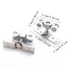Qianly 2-Piece Set of Sliding Door Track Rollers with Hanging Roller for Patio Doors view 2