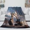 DAFUfbw Soft Excavator Throw Blanket, 60 x 80 in (150 x 200 cm), 340 GSM Flannel Fleece view 4