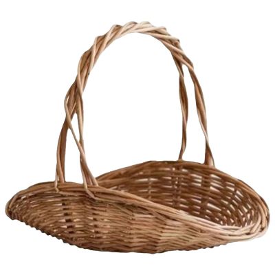 Large Rattan Picnic Basket for Kitchen Storage