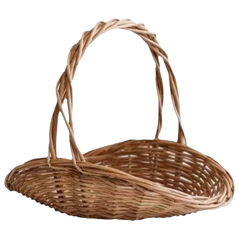 Large Rattan Picnic Basket for Kitchen Storage