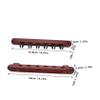 Abaodam 2-Piece Wall-Mounted Wooden Pool Cue Holder, 6-Hole Rack view 2