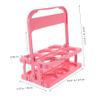 HOUDERCO Portable Water Bottle Carrier with Handle, Foldable 6-Piece PP Beverage Carrier view 2
