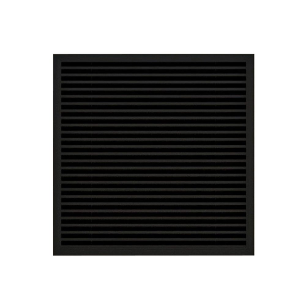 LYUCAYHQ Metal Radiator Cover with Mechanical Embossing, Black, 60 x 120 cm